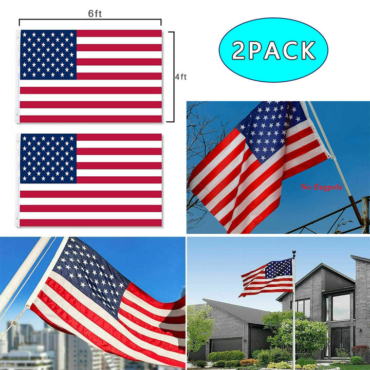 The Pride of America: 4X6FT Heavy Duty Nylon American Flag