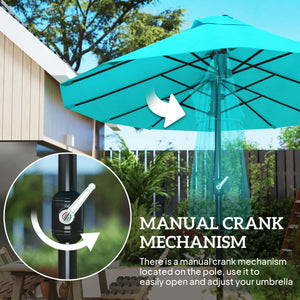Transform Your Outdoor Space with the 15FT Double-Sided Patio Umbrella